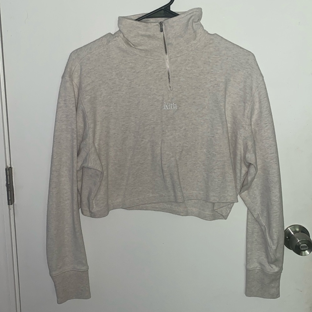 Kith Cropped half zip.